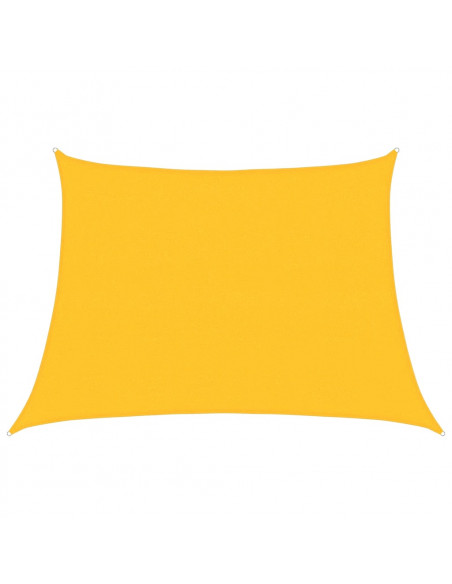 Vela Parasole 160 g/m² Trapezio Giallo 4/5x3 m in HDPE