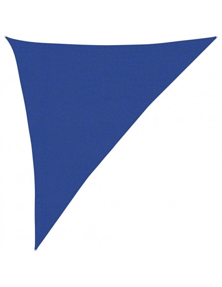 Vela Parasole 160 g/m² Triangolare Blu 3x4x5 m in HDPE