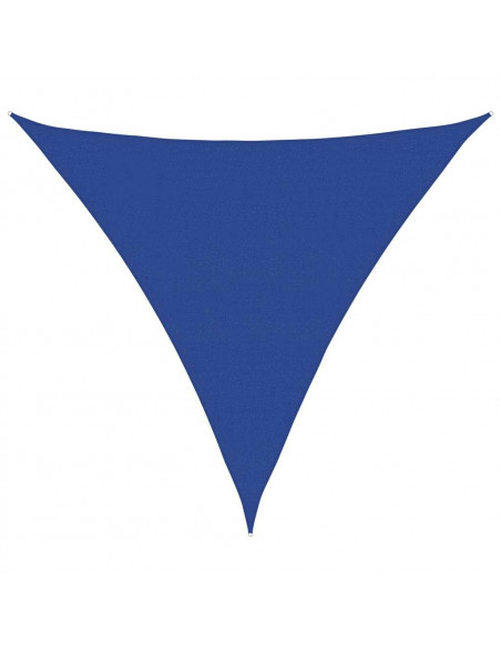 Vela Parasole 160 g/m² Triangolare Blu 5x5x5 m in HDPE