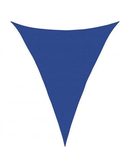 Vela Parasole 160 g/m² Triangolare Blu 5x7x7 m in HDPE