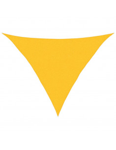 Vela Parasole 160 g/m² Triangolare Giallo 2,5x2,5x3,5 m in HDPE 2