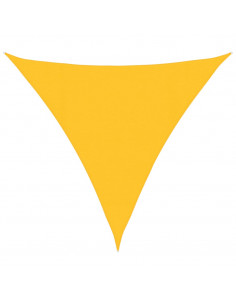 Vela Parasole 160 g/m² Triangolare Giallo 4x4x4 m in HDPE 2