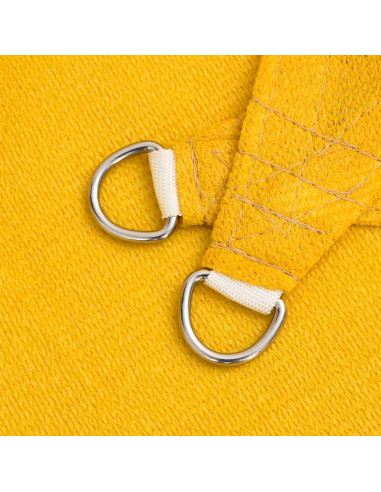 Vela Parasole 160 g/m² Triangolare Giallo 4x5x6,8 m in HDPE