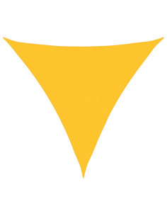 Vela Parasole 160 g/m² Triangolare Giallo 5x5x5 m in HDPE 2