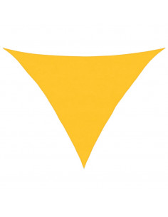 Vela Parasole 160 g/m² Triangolare Giallo 5x5x6 m in HDPE 2