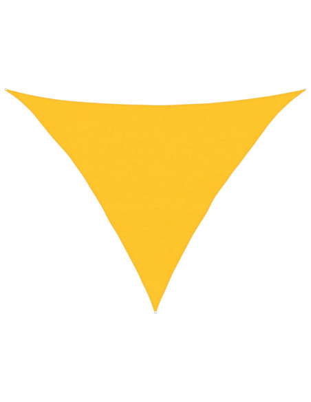 Vela Parasole 160 g/m² Triangolare Giallo 5x5x6 m in HDPE