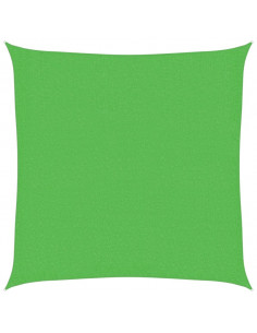 Vela Parasole 160 g/m² Verde Chiaro 2,5x2,5 m in HDPE 2