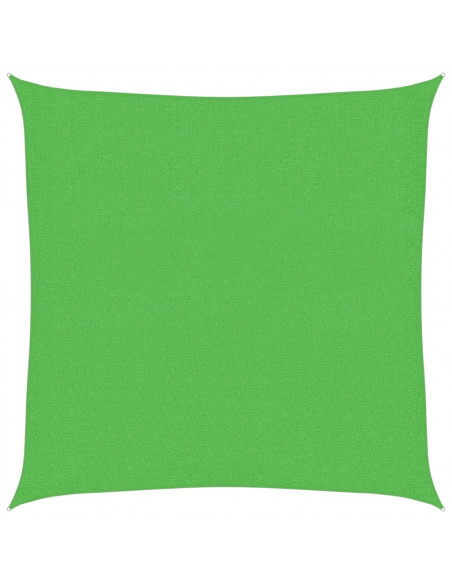 Vela Parasole 160 g/m² Verde Chiaro 2,5x2,5 m in HDPE