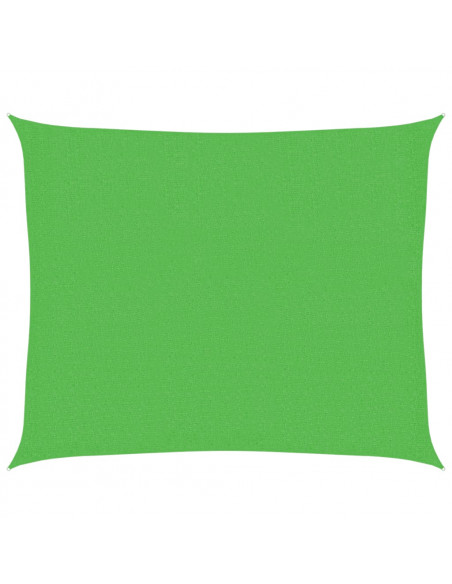 Vela Parasole 160 g/m² Verde Chiaro 2,5x3 m in HDPE