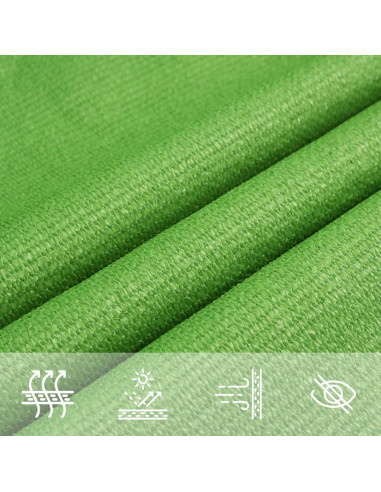 Vela Parasole 160 g/m² Verde Chiaro 6x7 m in HDPE