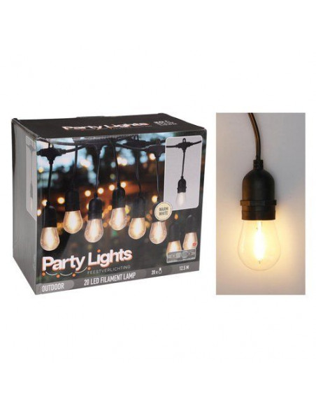 Catena luminosa Koopman LG1000020 PARTY LIGHTS D.5 cm Prolungabile War