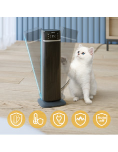 Philips Serie 5000 Torre Termoventilatore, 2000W, Connesso Wi-Fi, Tec. ceramica, 5 sistemi di sicurezza CX5120/11 2