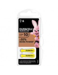 BATTERIE A BOTTONE ACUSTICHE DURACELL ACTIVEAIR MEDICAL 6 PEZZI PER CONFEZIONE PR70