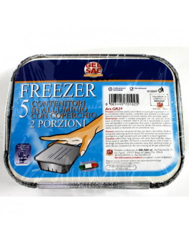 Contenitore alimenti Gel Sac 701025 Gr28 2 Porzioni