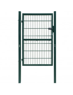 Cancello da Giardino 2D (Singolo) Verde 106 x 210 cm
