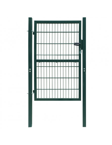 Cancello da Giardino 2D (Singolo) Verde 106 x 210 cm