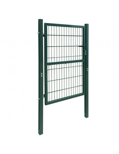 Cancello da Giardino 2D (Singolo) Verde 106 x 210 cm