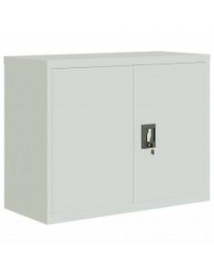 Armadio Classificatore Grigio Chiaro 90x40x70 cm in Acciaio