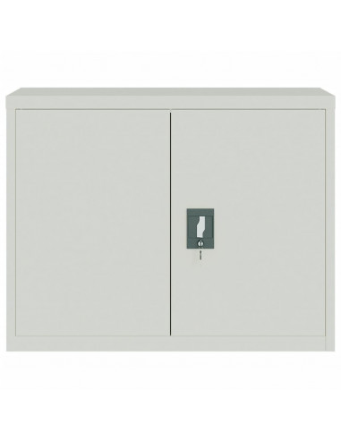 Armadio Classificatore Grigio Chiaro 90x40x70 cm in Acciaio