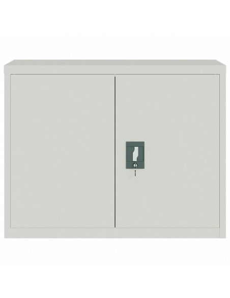 Armadio Classificatore Grigio Chiaro 90x40x70 cm in Acciaio