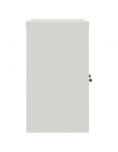Armadio Classificatore Grigio Chiaro 90x40x70 cm in Acciaio