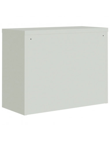 Armadio Classificatore Grigio Chiaro 90x40x70 cm in Acciaio