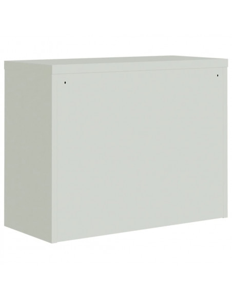 Armadio Classificatore Grigio Chiaro 90x40x70 cm in Acciaio