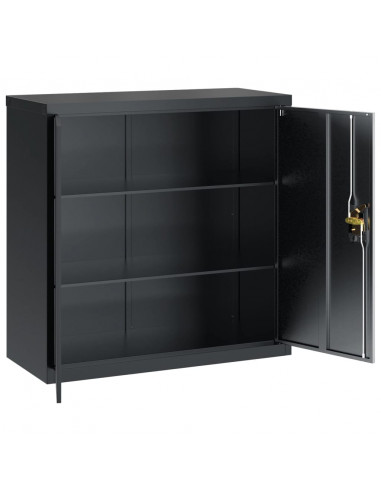 Armadio Classificatore Antracite 90x40x90 cm in Acciaio