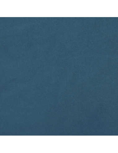 Giroletto con Testiera Blu Scuro 160x200 cm in Velluto