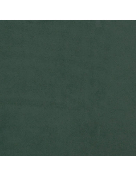 Giroletto con Testiera Verde Scuro 80x200 cm in Velluto
