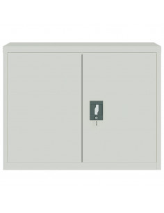 Armadio Classificatore Grigio Chiaro 90x40x110 cm in Acciaio 2