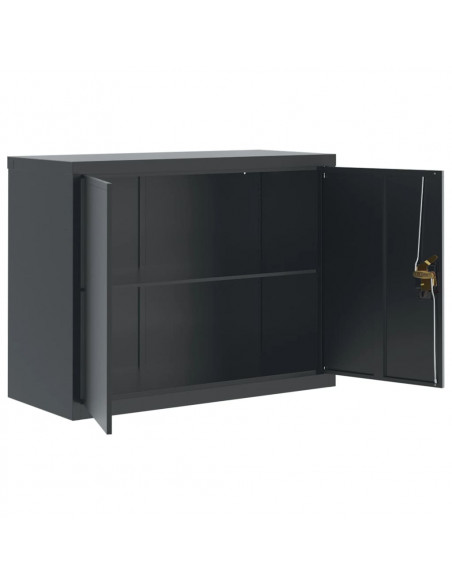 Armadio Classificatore Antracite 90x40x110 cm in Acciaio
