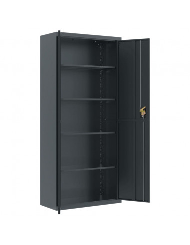 Armadio Classificatore Antracite 90x40x240 cm in Acciaio