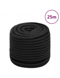 Corda Nautica Completamente Nera 18 mm 25 m in Polipropilene