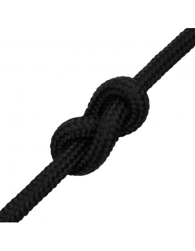 Corda Nautica Completamente Nera 18 mm 25 m in Polipropilene