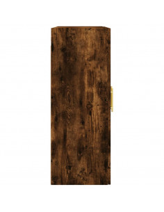 Armadietti a Parete 2 pz Rovere Fumo in Legno Multistrato