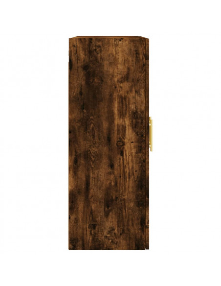 Armadietti a Parete 2 pz Rovere Fumo in Legno Multistrato