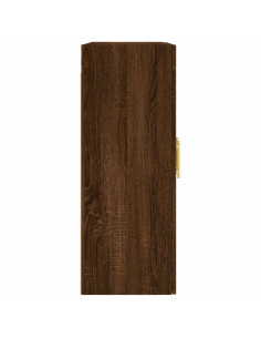 Armadietti a Parete 2 pz Rovere Marrone in Legno Multistrato