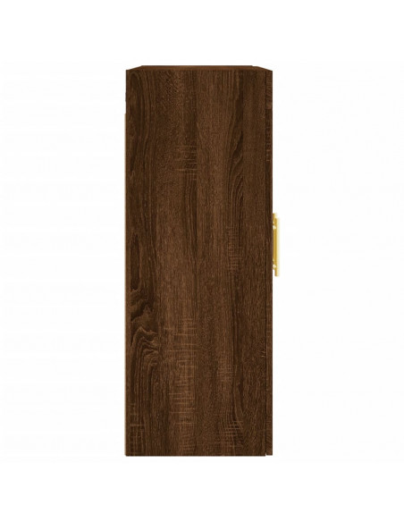 Armadietti a Parete 2 pz Rovere Marrone in Legno Multistrato