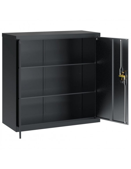Armadio Classificatore Antracite 90x40x130 cm in Acciaio