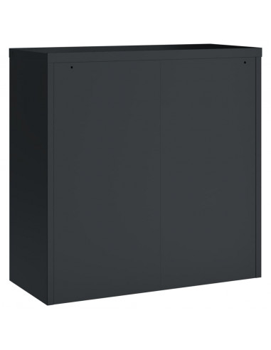 Armadio Classificatore Antracite 90x40x130 cm in Acciaio