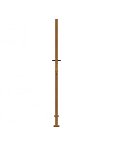 Cancello da giardino 100x175 cm in acciaio Corten design quadrato