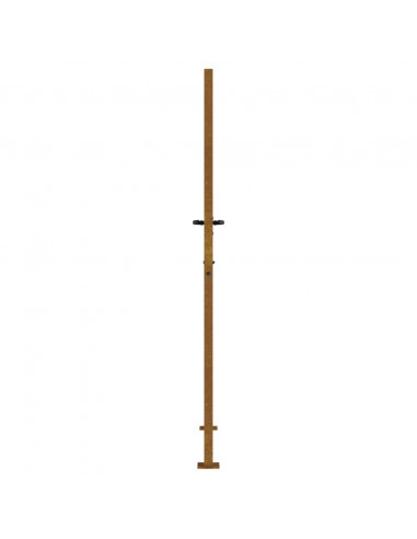 Cancello da Giardino 105x205 cm Acciaio Corten Design Quadrato