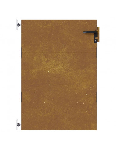 Cancello da Giardino 85x125 cm in Acciaio Corten
