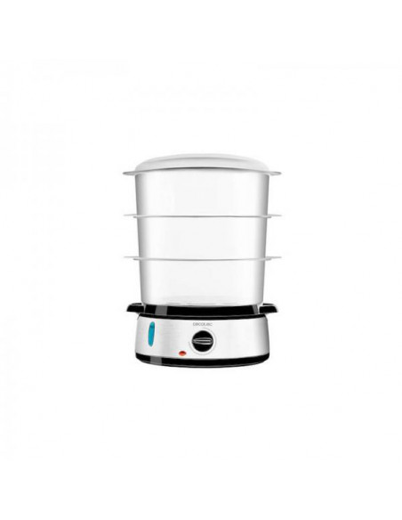 Cecotec Vapovita 3000 Inox robot da cucina 800 W 1 L Nero, Acciaio inossidabile, Trasparente