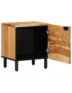 Comodino 40x33x46 cm in Legno Massello di Acacia 2
