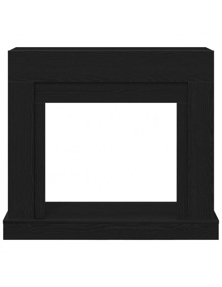 Cornice per Camino Rovere Nero 100x30x87,5 cm in Truciolato