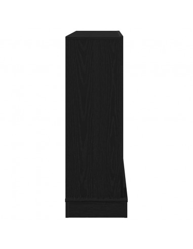 Cornice per Camino Rovere Nero 100x30x87,5 cm in Truciolato