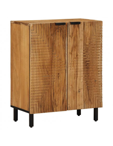 Credenza 60x33x75 cm in Legno Massello di Acacia