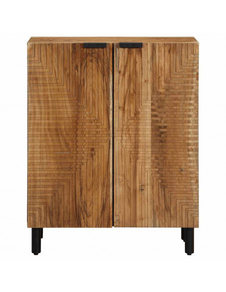 Credenza 60x33x75 cm in Legno Massello di Acacia